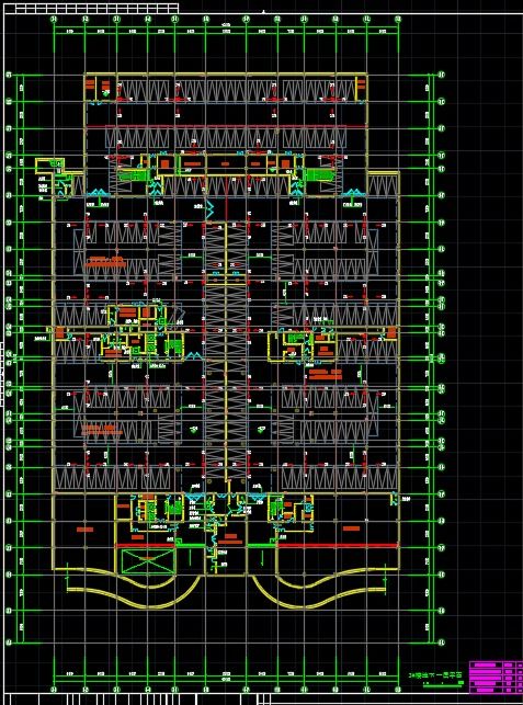 大學(xué)多層主樓群建筑施工圖紙 含水電暖 效果圖