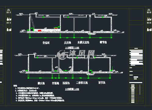 精品小區(qū)300T污水處理回用施工圖