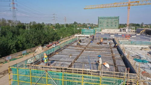 市污水處理廠遷擴(kuò)建工程建筑物主體施工完成